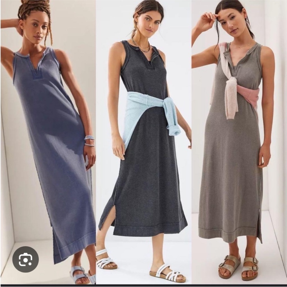 Anthropologie Daily Practice Olive Green Maxi Dress S